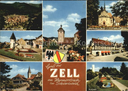 72411324 Zell Harmersbach Hirschtuermle Pfarrhofgraben Wallfahrtskirche Zell - Andere & Zonder Classificatie