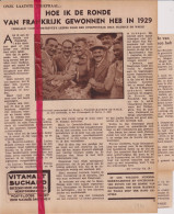 Interview Met Renner Coureur Maurice De Waele - Orig. Knipsel Coupure Tijdschrift Magazine - 1934 - Non Classés