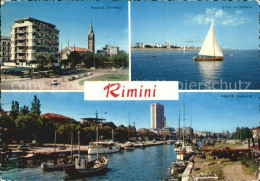 72410882 Rimini Piazza Tripoli Gita In Barca Porto Canale Rimini - Autres & Non Classés