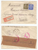 Guerre 39/45 Lettre Recommandée Dammerkirch 1942 Censurée Bandeau Cachet Censure Hôpital Versailles Infirmière Larrez - Guerre De 1939-45