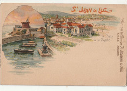 SAINT JEAN DE LUZ -  Le Socoa - La Plage Et Le Casino - CPA Offerte Par La Maison A Jeanne D'Arc Lille Amiens - Saint Jean De Luz