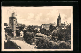 AK Altenburg I. Thür., Partie Am Kleinen Teich Mit Blick Zur Kirche  - Altenburg