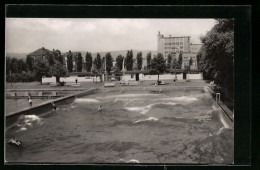 AK Rudolstadt I. Thür., Wellenbad Des VEB Kunstfaserwerk Wilhelm Pieck, Schwarza  - Rudolstadt