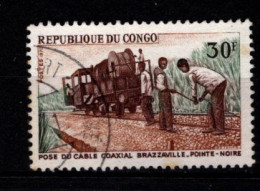 - CONGO - 1970 -YT N° 262 - Oblitéré - Cable Coaxial - - Used Stamps