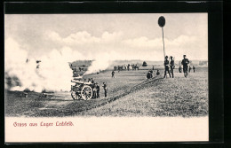 AK Lager Lechfeld, Truppenübungsplatz-Artillerie In Feuerstellung  - Other & Unclassified