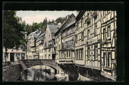 AK Monschau I. Eifel, Fachwerkhäuser An Der Rur  - Monschau