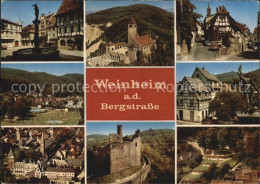 72410065 Weinheim Bergstrasse Burgruine Stadtansicht Weinheim - Weinheim