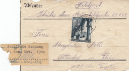 GG: Seltene EF Auf Päckchen, Zollfreie Monatssendung Der Feldpost Nr. 25218 - Occupation 1938-45