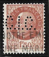 1 04	22	03	N°	517	Perforé	-	CIC 174	-	CREDIT INDUSTRIEL ET COMMERCIAL - Used Stamps