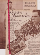 Wielrennen Artikel Renner Coureur Felicien Vervaeke, Dadizele - Orig. Knipsel Coupure Tijdschrift Magazine - 1934 - Non Classés