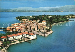 72409810 Sirmione Lago Di Garda Fliegeraufnahme Sirmione Lago Di Garda - Autres & Non Classés