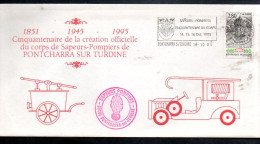 50 ANS DU CORPS DE SAPEURS POMPIERS DE PONTCHARRA SUR TURDINE RHONE 1995 - Sapeurs-Pompiers