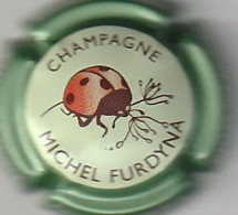 Capsule Champagne FURDYNA Michel { N°44k : Contour Vert Pâle Métallisé ; AUBE Celles-sur-Ource } {S22-24} - Sonstige & Ohne Zuordnung
