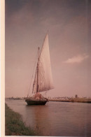 Photographie Vintage Photo Snapshot Afrique Egypte Bateau Voile Voilier - Afrika