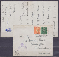 Grande-Bretagne - LAC D'un Militaire Belge Dans La RAF Affr. 2½d Càd FIELD POST OFFICE /194? Pour EDINGTON BIRMINGHAM -  - Brieven En Documenten