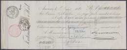 Mandat Affr. N°35 Càd LIEGE-St-LEONARD /30 AOUT 1880  - 1869-1883 Leopoldo II
