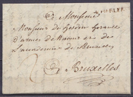 L. Datée 17 Mars 1784 De CHARLEROI Pour BRUXELLES - Pte Griffe "CHARLEROY" - 1714-1794 (Paises Bajos Austriacos)