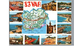 83 VAR - Plan Carte Du Département St Tropez Sanary Sur Mer Raphael Maxime L'Esterel - Autres & Non Classés