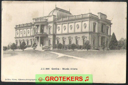 GENEVE Musée Ariana Sent 1909 To France. TRAINCANCELLATION AMBULANT No 1 - Andere & Zonder Classificatie