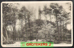 MAARN Boschgezicht Met Pyramide Van AUSTERLITZ Ca 1935 - Maarn