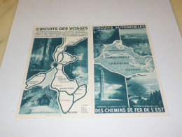 ANCIENNE PUBLICITE CIRCUITS DE LORRAINE 1932 - Publicités