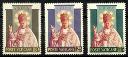 VATICAN 1954 Set " Pius X " # 220-222 Absolutely ** Michel ~10 € - Nuovi