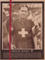 Wielrennen Koers Renner Coureur Emilio Richli Overlijden Na Val - Orig. Knipsel Coupure Tijdschrift Magazine - 1934 - Non Classés