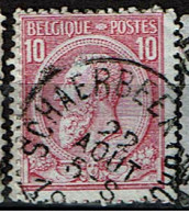 46  Obl  Schaerbeek (BXL) - 1884-1891 Leopoldo II