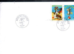 PAIRE LUCKY LUKE JOURNEE DU TIMBRE 2003 - Commemorative Postmarks