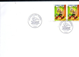 PAIRE ASTERIX JOURNEE DU TIMBRE 1999 - Commemorative Postmarks