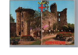 CHEVREUSE 78 - Au Château De La Madeleine La Grosse Tour Nord Ouest Et La Tour Fendue Carte Vierge - Chevreuse