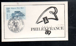 JOURNEE DU TIMBRE 1989 AMBERIEU EN BUGEY AIN - Commemorative Postmarks