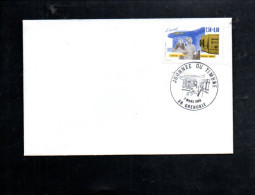 JOURNEE DU TIMBRE 1992 GRENOBLE - Commemorative Postmarks