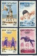 UAR C35-C38, MNH. Mi 84-87. Olympics Rome-1960. Basketball, Swimmer, Fencing. - Syrie