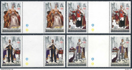 Turks & Caicos 342-345 Gutter, MNH. Mi 385-388. QE II Coronation, 25th Ann. 1978 - Turks & Caicos (I. Turques Et Caïques)