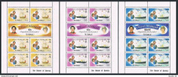 Tuvalu 157-162,163 Sheets,MNH.Mi 145-150 Klb,Bl.5.Prince Charles,Lady Diana.1981 - Tuvalu