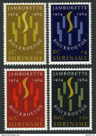 Surinam B104-B107, MNH. Michel 446-449. Jamboree At Paramaribo, 1964. - Surinam