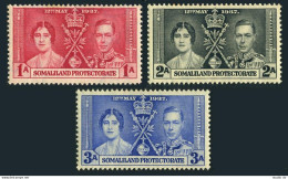 Somaliland 81-83, MNH. Michel 74-76. Coronation 1937: King George VI. - Malí (1959-...)