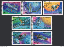 Tanzania 1319-1325,1326,CTO.Michel 2017-2023,Bl.275. Space Probes,Satellites. - Tanzanie (1964-...)