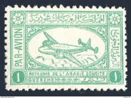 Saudi Arabia C1, MNH. Michel 29. Air Post 1949. Airspeed Ambassador Airliner. - Saudi-Arabien