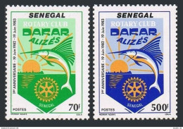 Senegal 603-604, MNH. Michel 803-804. Dakar Alizes Rotary Club, 1983, Fish. - Senegal (1960-...)