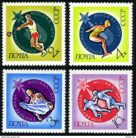 Russia 4087-4090, MNH. Mi 4128-4131. Universiad, Moscow 1973. Fencing, Javelin - Ungebraucht