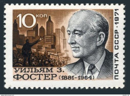 Russia 3915a,MNH.Michel 3942-I William Foster-US Communist Party,1971.NY City. - Unused Stamps