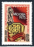 Russia 4322-4323, MNH. Mi 4355,4356 Bl.103. SOCFILEX-1975, Moscow.WW II Victory. - Ungebraucht