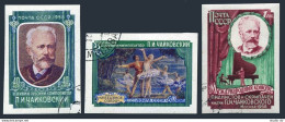 Russia 2044-2046 Imperf,CTO.Michel 2061B-2163B. P.I.Tchaikovsky,composer,1958. - Used Stamps