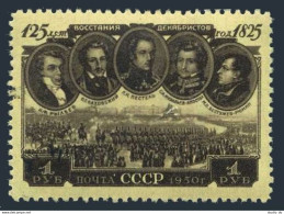 Russia 1536, CTO. Michel 1539. Decembrists Revolution Of 1825. Leaders. 1950. - Usati