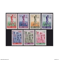 Paraguay 556-559,C262-C264, MNH. Mi 834-840. Olympics Rome-1960. Soccer, Basket. - Paraguay