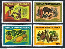 Papua New Guinea 562-565, MNH. Mi 435-438. Nutrition 1982. Mother-child. Food. - Guinée (1958-...)