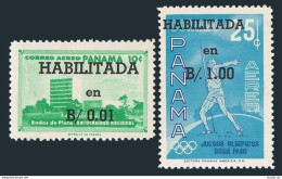 Panama C248-C249, MNH. Mi 590-591. New Value 1961. Humanities Building, Javelin. - Panamá