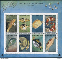 Palau 334-336 Sheets,MNH. PHILAKOREA-1994. Birds,Fish,Turtle, Crocodile,Dolphin, - Palau